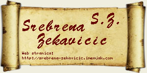 Srebrena Zekavičić vizit kartica